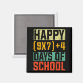 Aimant Happy 67 Days Of School Math Teacher Students Six (Recto/Verso)
