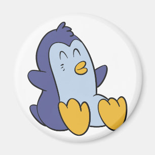 Aimant Happy Baby pingouin choisir la couleur arrière -