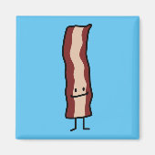 Aimant Happy Bacon Smirk Classic Design (Devant)