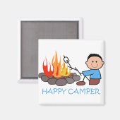 Aimant Happy Camper (Recto/Verso)