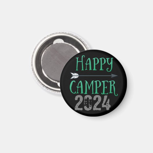 Aimant Happy Camper (Recto/Verso)