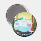 Aimant Happy Camper (Recto/Verso)