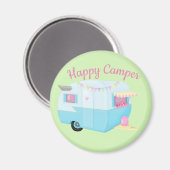 Aimant Happy Camper (Recto/Verso)