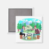 Aimant Happy Campers (Recto/Verso)