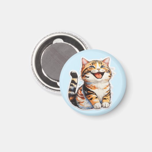 Aimant Happy Cat (Recto/Verso)