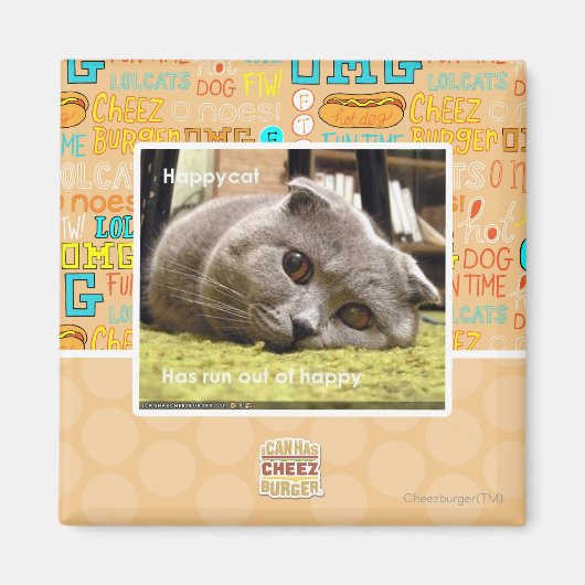 Aimant Happy cat, de happy (Devant)