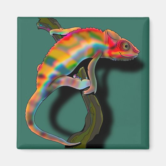 Aimant Happy chameleon (Devant)