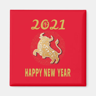 Aimant Happy Chinese New Year 2021