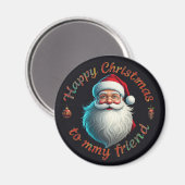 Aimant happy christamas à mon ami (Recto/Verso)