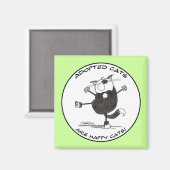 Aimant Happy Dance Cat (Recto/Verso)