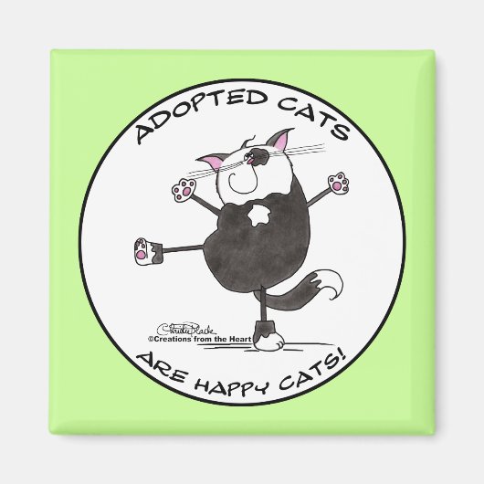 Aimant Happy Dance Cat (Devant)
