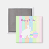 Aimant Happy Easter Bunny and Eggs (Recto/Verso)
