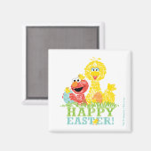 Aimant Happy Easter from Elmo & Big Bird (Recto/Verso)