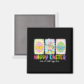 Aimant Happy Easter Just A Little Egg-stra Funny Eggs Kid (Recto/Verso)