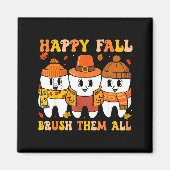 Aimant Happy Fall Bruhem All Teeth Thanksgiving Dental De (Devant)