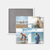 Aimant Happy Fête des pères Cool photo Collage (Recto/Verso)