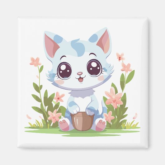 Aimant Happy Gardener Cat (Devant)