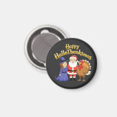 Aimant Happy HalloThanksmas Amateurs Design - Perfect Hal (Recto/Verso)