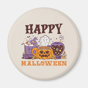 Aimant Happy Halloween café brasse