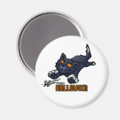 Aimant Happy Halloween Chat et souris (Recto/Verso)