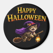 Aimant Happy Halloween chaton (Devant)
