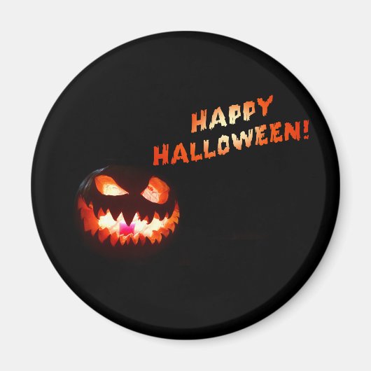 Aimant HAPPY HALLOWEEN - Jack-O-Lantern (Devant)