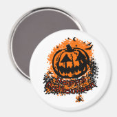 Aimant Happy Halloween Jack-o'-lantern (Recto/Verso)
