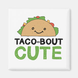 Aimant Happy Hand Drag Taco-bout Cute Taco Art Design