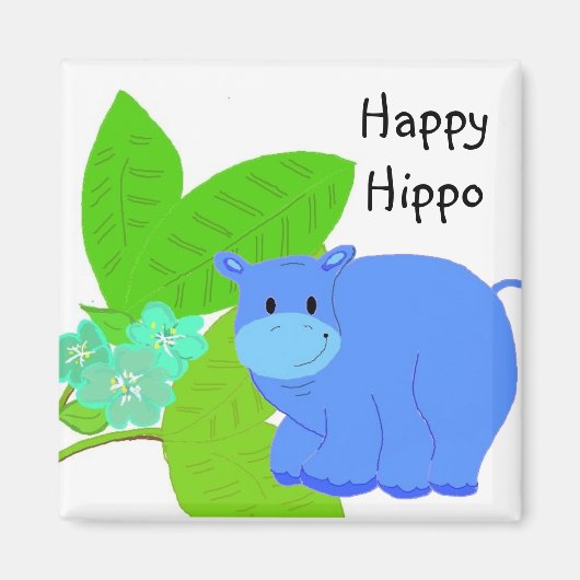 Aimant Happy Hippo (Devant)