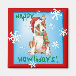 Aimant Happy Howliday Basenji