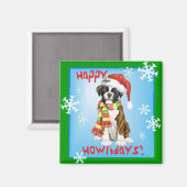 Aimant Happy Howliday Boxer (Recto/Verso)