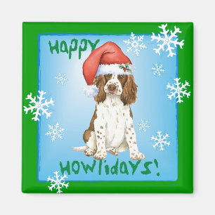 Aimant Happy Howliday English Springer Spaniel