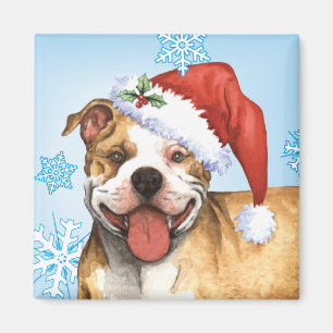 Aimant Happy Howliday Pit Bull Terrier