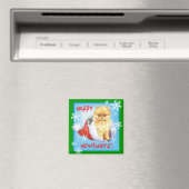 Aimant Happy Howliday Pomeranian (In Situ (Lave-vaisselle))