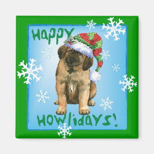 Aimant Happy Howlidays Leonberger