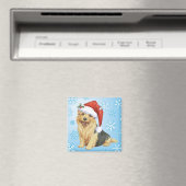 Aimant Happy Howlidays Norfolk Terrier (In Situ (Lave-vaisselle))