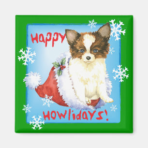 Aimant Happy Howlidays Papillon