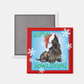 Aimant Happy Howlidays Scottish Terrier (Recto/Verso)