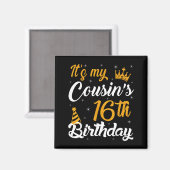 Aimant Happy Its My Cousins 16th Birthday 2009 16 Years O (Recto/Verso)