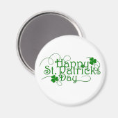 Aimant Happy Jour de la Saint Patrick Cursive (Recto/Verso)