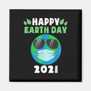 Aimant Happy Jour des terres 2021 Drôle Terre Porteur de