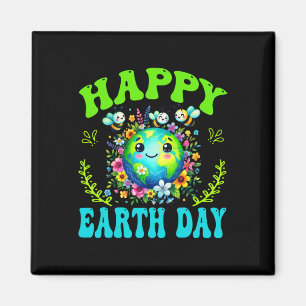 Aimant Happy Jour des terres Chemise mignonne Jour des te