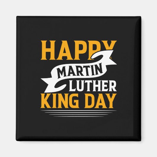 Aimant Happy Martin Luther King Sticker (Devant)