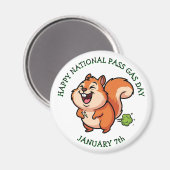 Aimant Happy National Pass Gas Day | January 7th (Recto/Verso)