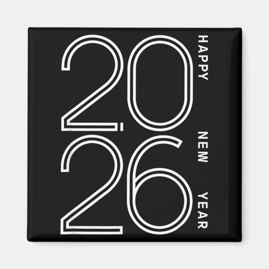 Aimant Happy New Year 2026 Celebration Eve Party Men Wome (Devant)