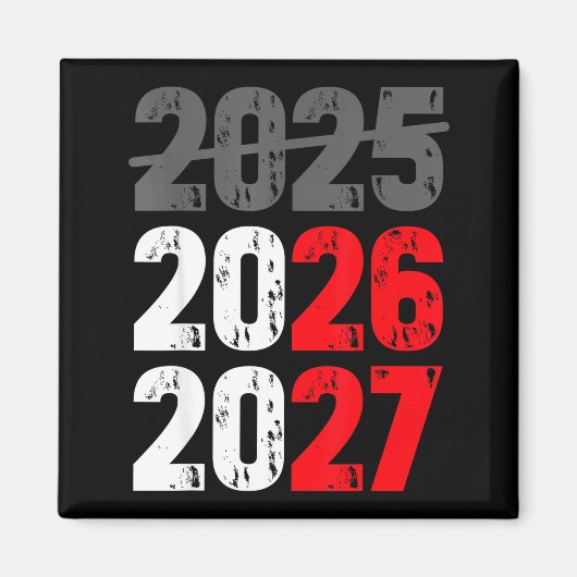 Aimant Happy New Year 2026 Coming Soon 2027 Funny 67 Meme (Devant)