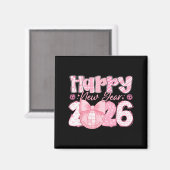 Aimant Happy New Year 2026 Eve Party Family Matching Men  (Recto/Verso)