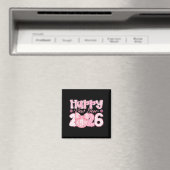 Aimant Happy New Year 2026 Eve Party Family Matching Men  (In Situ (Lave-vaisselle))