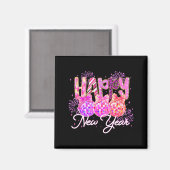 Aimant Happy New Year 2026 Family Celebration New Years E (Recto/Verso)