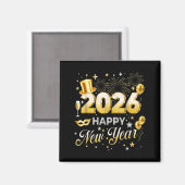 Aimant Happy New Year 2026 Funny New Years Eve Party Men  (Recto/Verso)